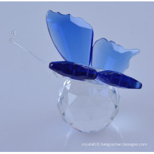 Beautiful and Colorful Animal Figurine Crystal Butterfly